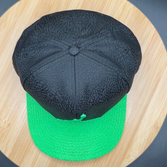 Air Jordan Jumpman Youth Boys Green/Black Snapback Adjustable Hat Cement Pattern - Picture 6 of 10